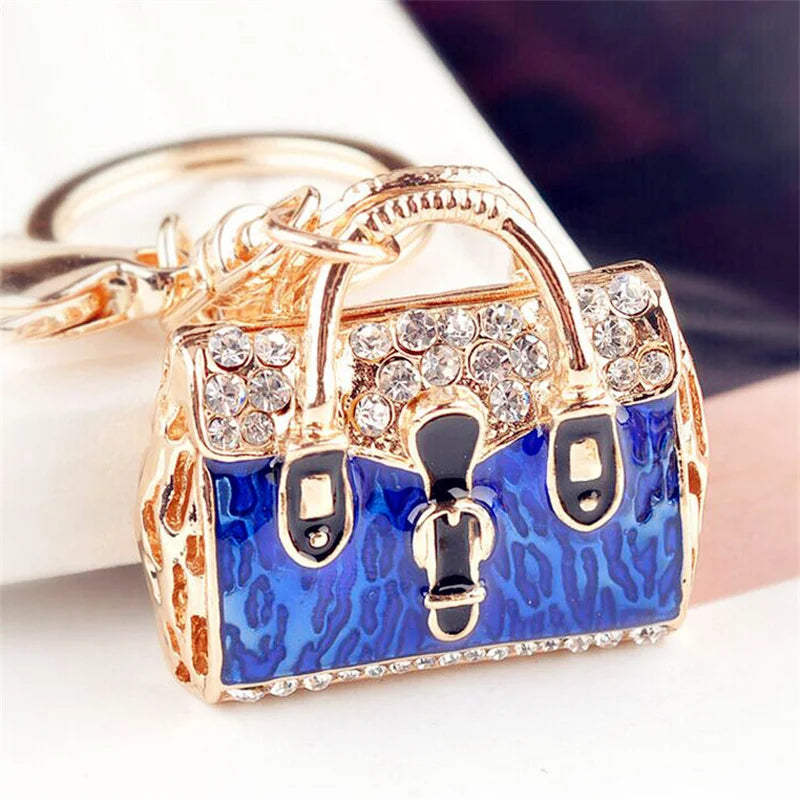 Crystal Rhinestone Handbag Keychain