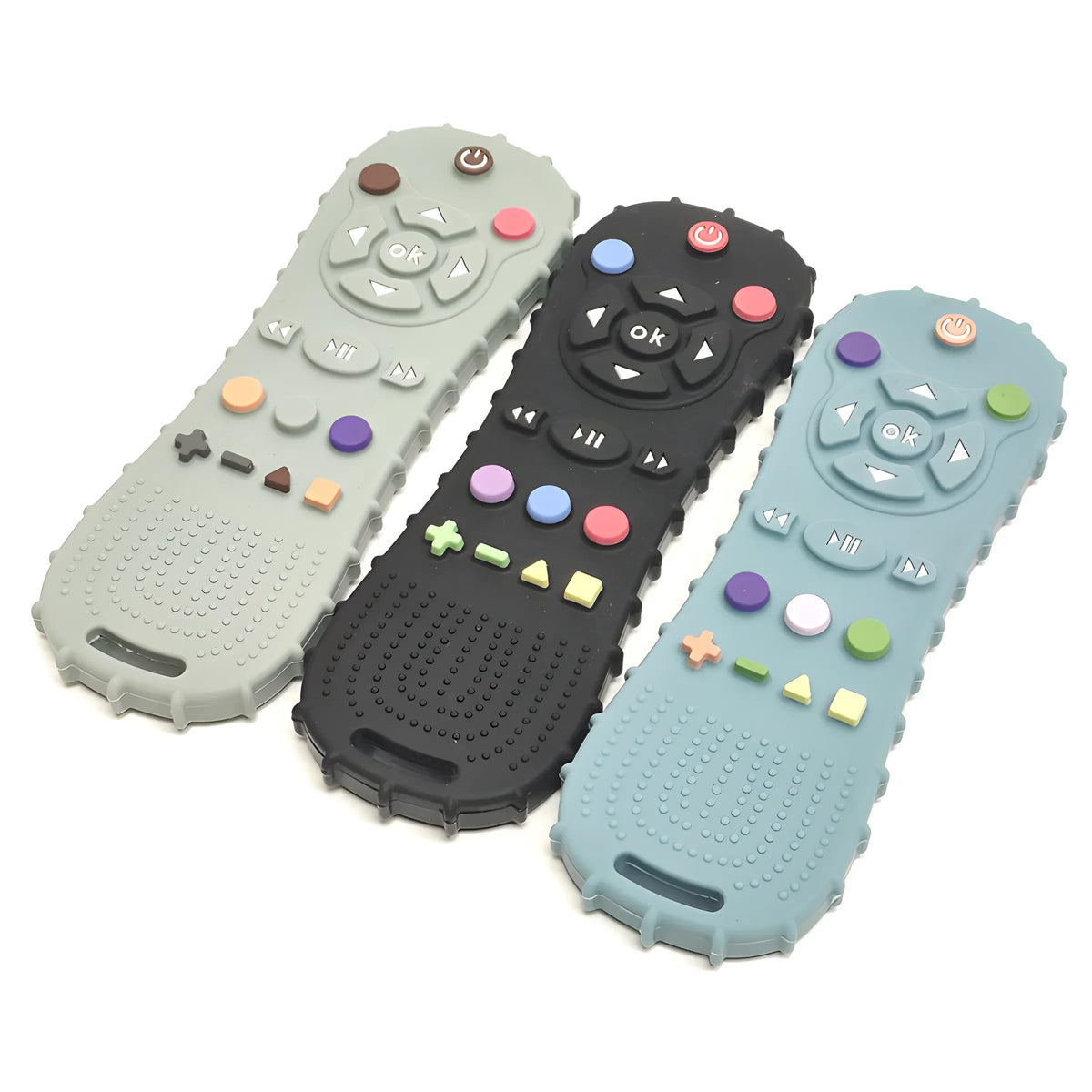 Silicone Baby Teether Remote Control with Anti-Eating Glove