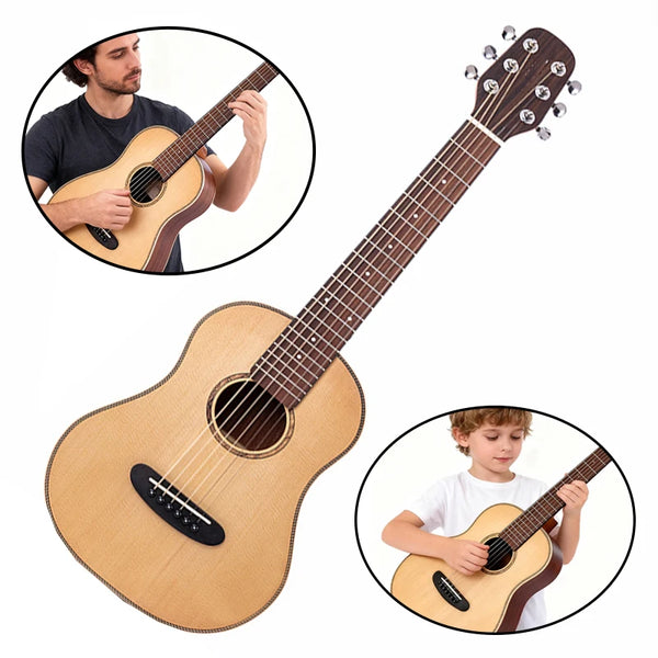 Compact 30-Inch Acoustic Guitar for Beginners and Kids