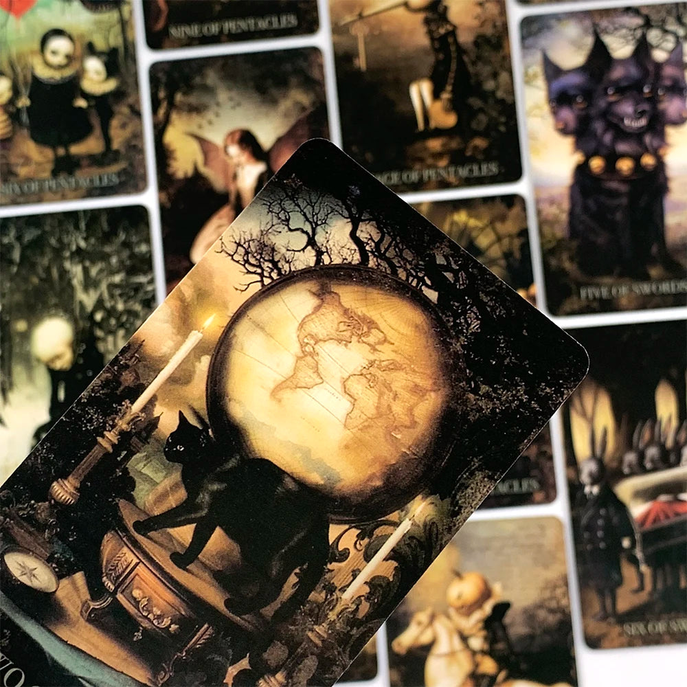 Grim Tales Tarot Card Deck – 78-Card English Edition for Divination & Reflection