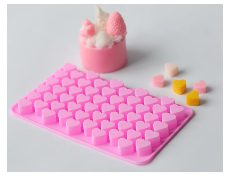 Mini Heart Silicone Mold for Candles, Soap & Resin