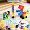 Versatile building blocks in various colors and shapes used for number sense training and mathematical thinking.