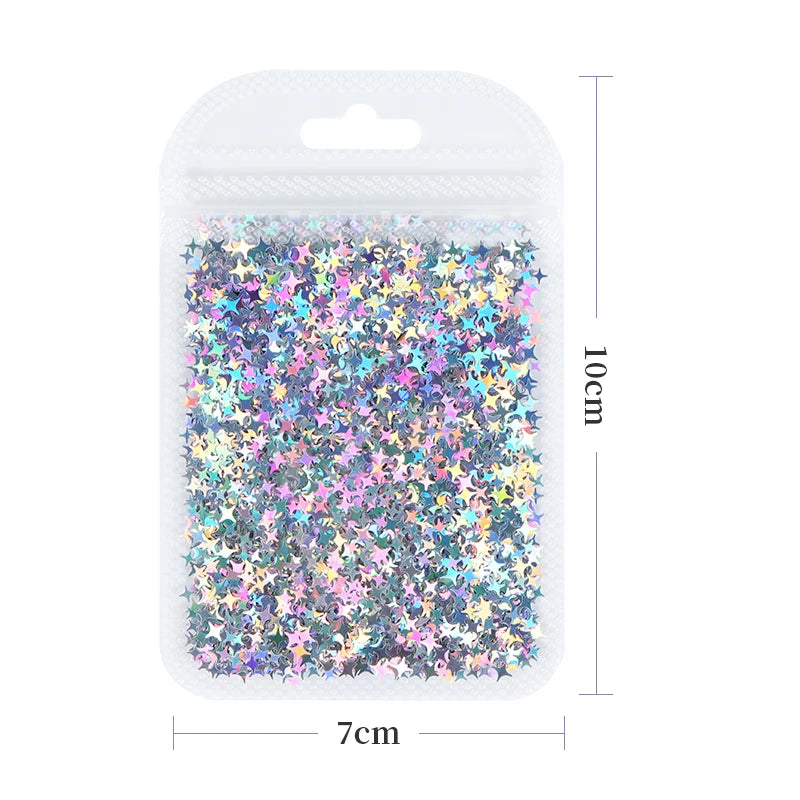 Shimmering Star Resin Sequins for DIY Crafts