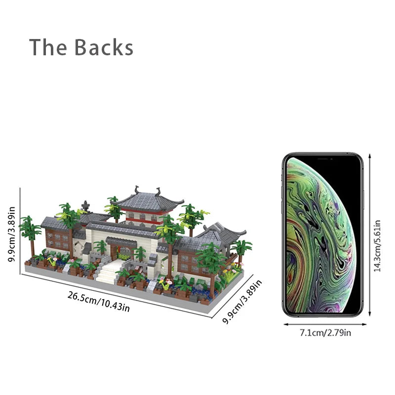 Classical Suzhou Garden Micro Building Blocks Set