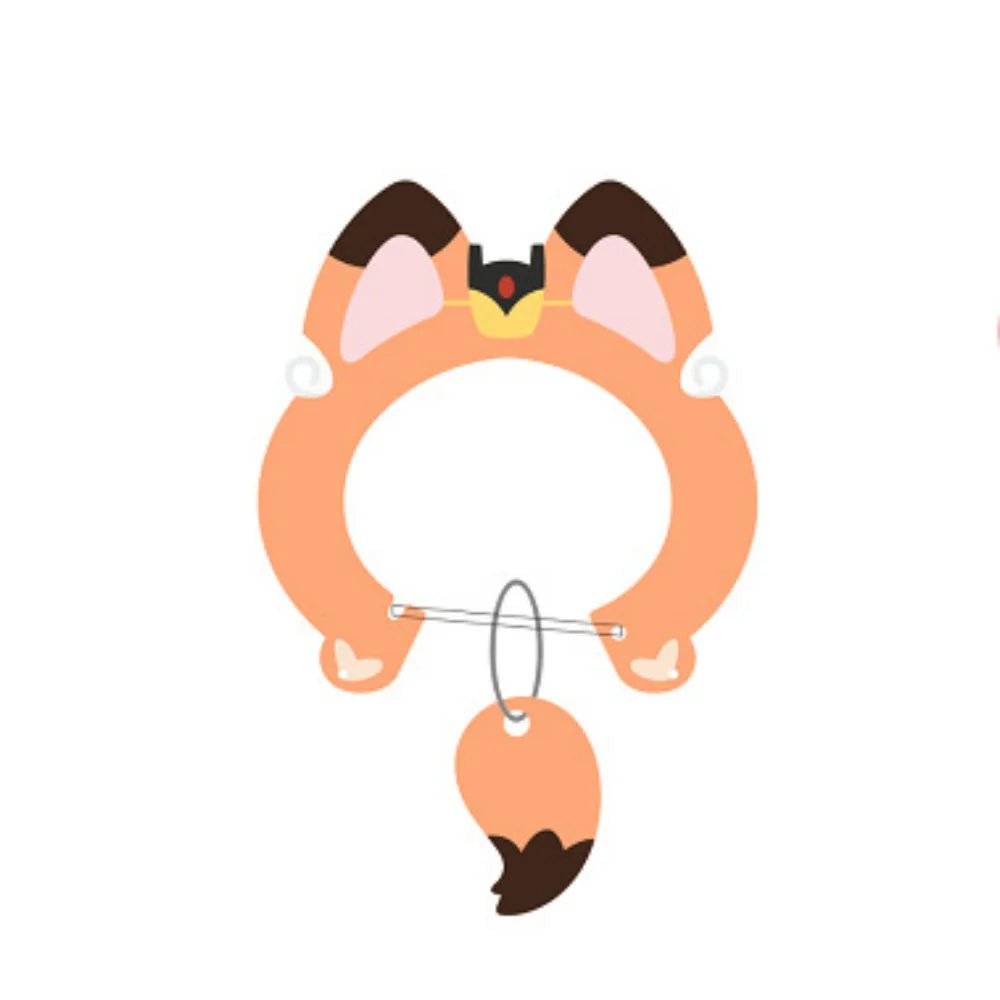 Calico Critters Heart Charm Keychain