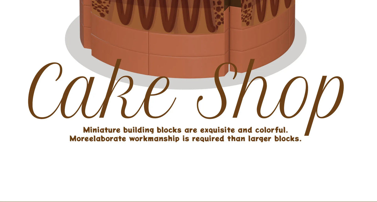 Cake-Shaped Building Block Set for Creative Home Décor
