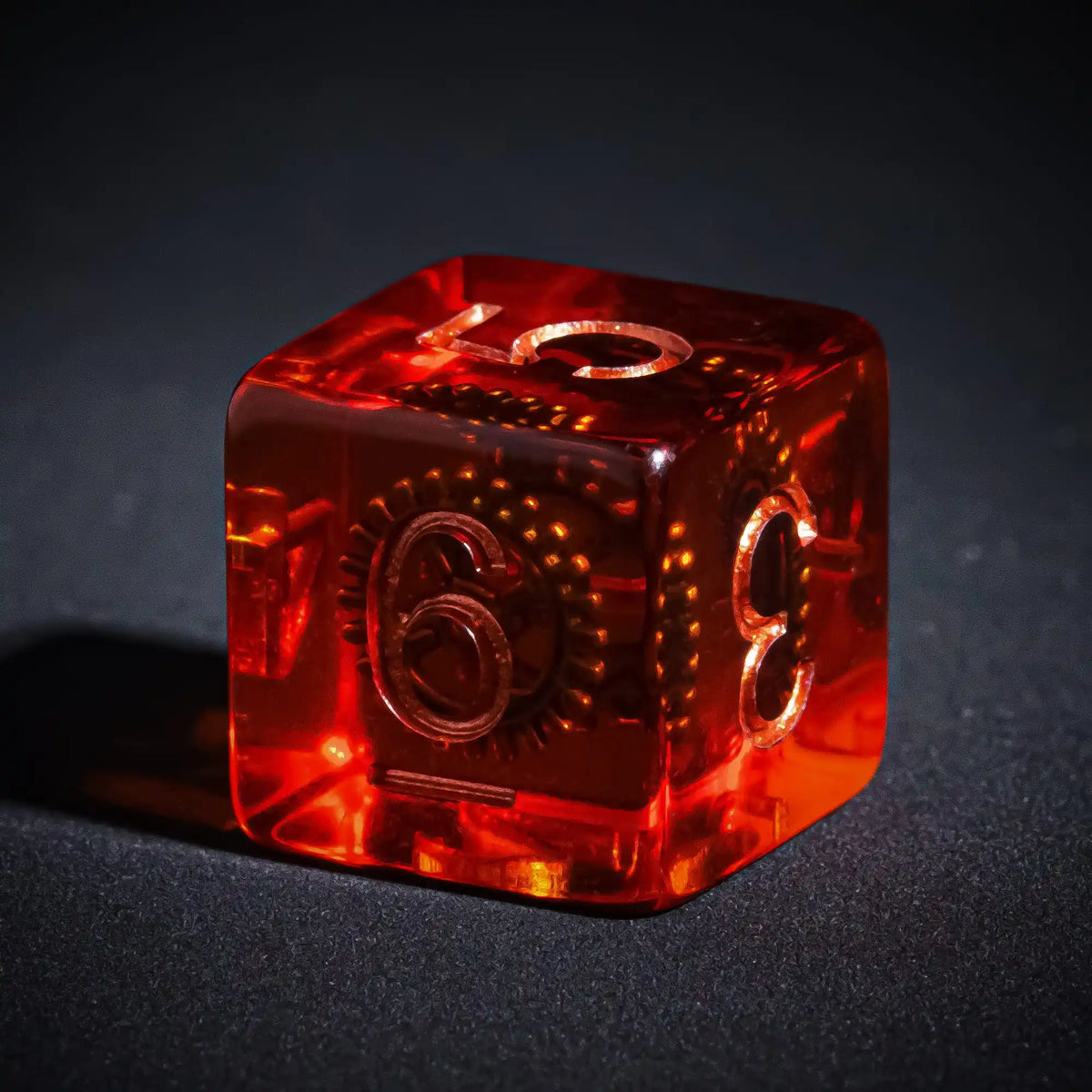 Steampunk Gear Dice Set for Tabletop RPGs
