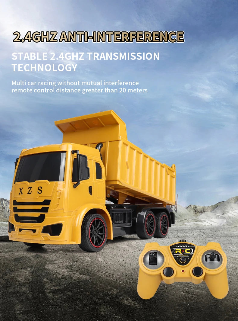 2.4G Remote Control Excavator with Lights and Sound Effects