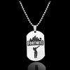 Fortnite Emblem Stainless Steel Charm Pendant Necklace