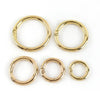 10-Piece Metal Spring Snap Hook O-Ring Set for Bags & DIY Crafts