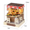 DIY Wooden Miniature House Kit with LED Lighting