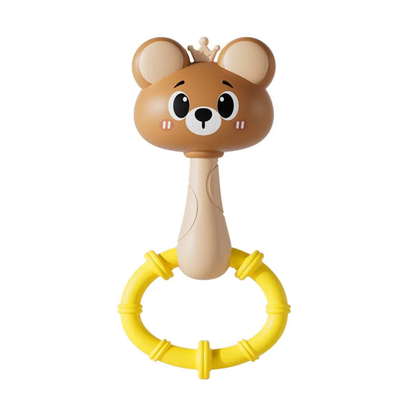 Cartoon Animal Rattle Handbell for Baby Sensory Development