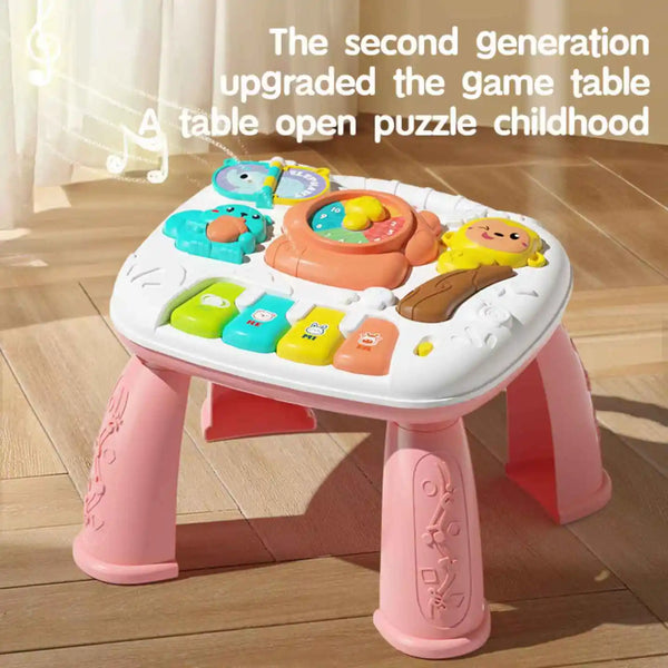 Interactive Musical Activity Table for Toddlers with Lights and Sounds
