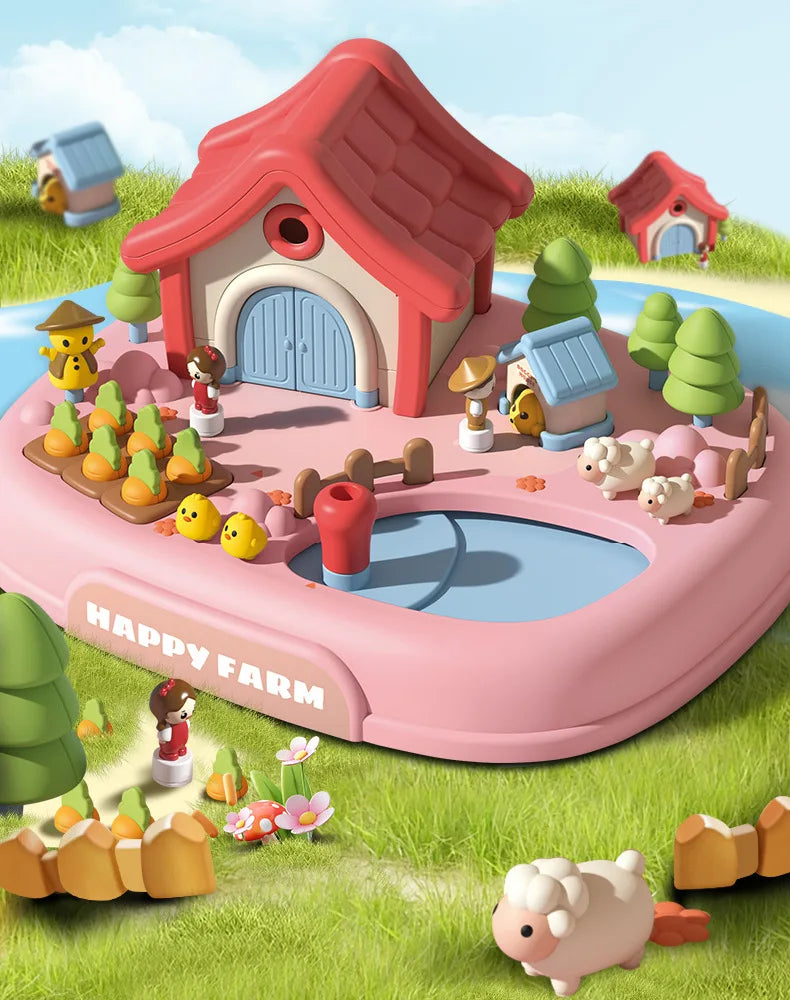 Magnetic Movable Princess Castle Dollhouse Playset