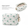 Rainbow Print Diaper Caddy Organizer with Wet/Dry Compartments