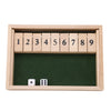 Wooden Shut the Box Dice Game for Family Fun