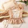 Newborn Chiffon Photography Outfit Set with Hat, Pillow & Mini Shoes