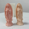 3D Virgin Mary Silicone Mold for Candles, Soap & Resin