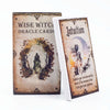 A deck of Wise Witch Oracle Cards featuring an illustration titled Intuition on a rustic background.