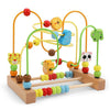 Wooden Bead Maze Roller Coaster Toy for Toddlers