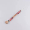 Personalized Baby Pacifier Clip with Silicone Beads