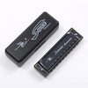 10-Hole C Diatonic Harmonica with Carrying Case