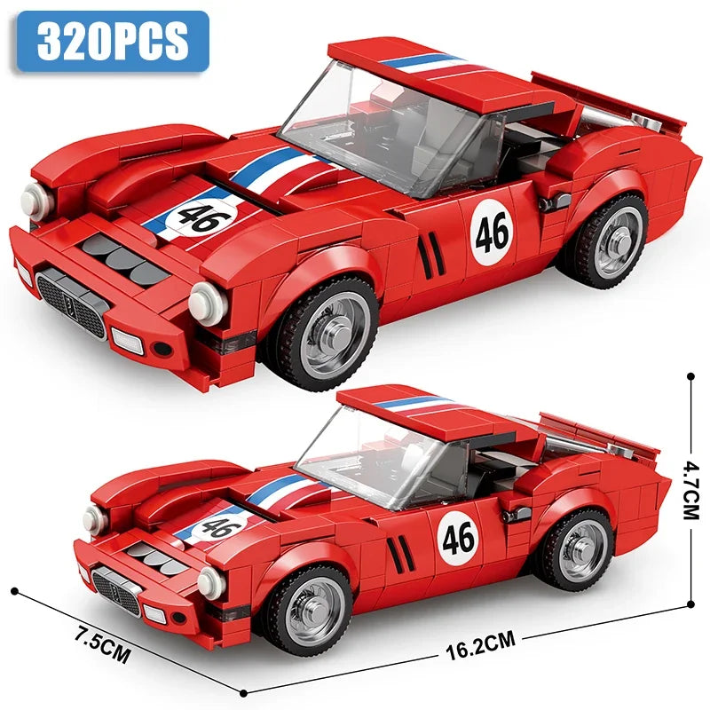Supercar Model Building Block Kit