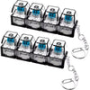 LED Macaron Keyboard Fidget Toy with Keychain