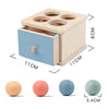 Wooden Color Shape Sorter with Drawer Box – Montessori Learning Toy