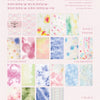 A collection of various colored and textured plant-based paper sheets for crafting.