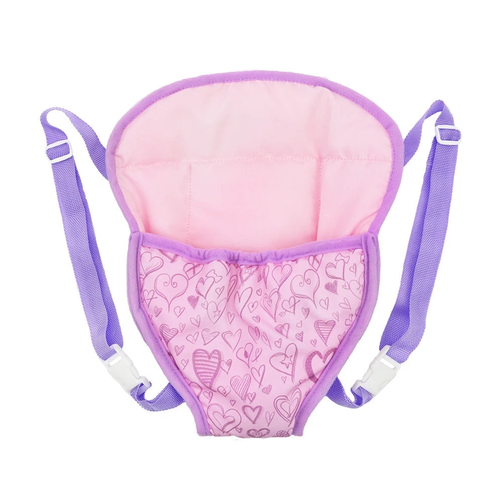 Doll Carrier Backpack with Adjustable Straps for 18-Inch Dolls