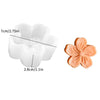 White silicone mold with flower shapes for soap, candle, and craft making