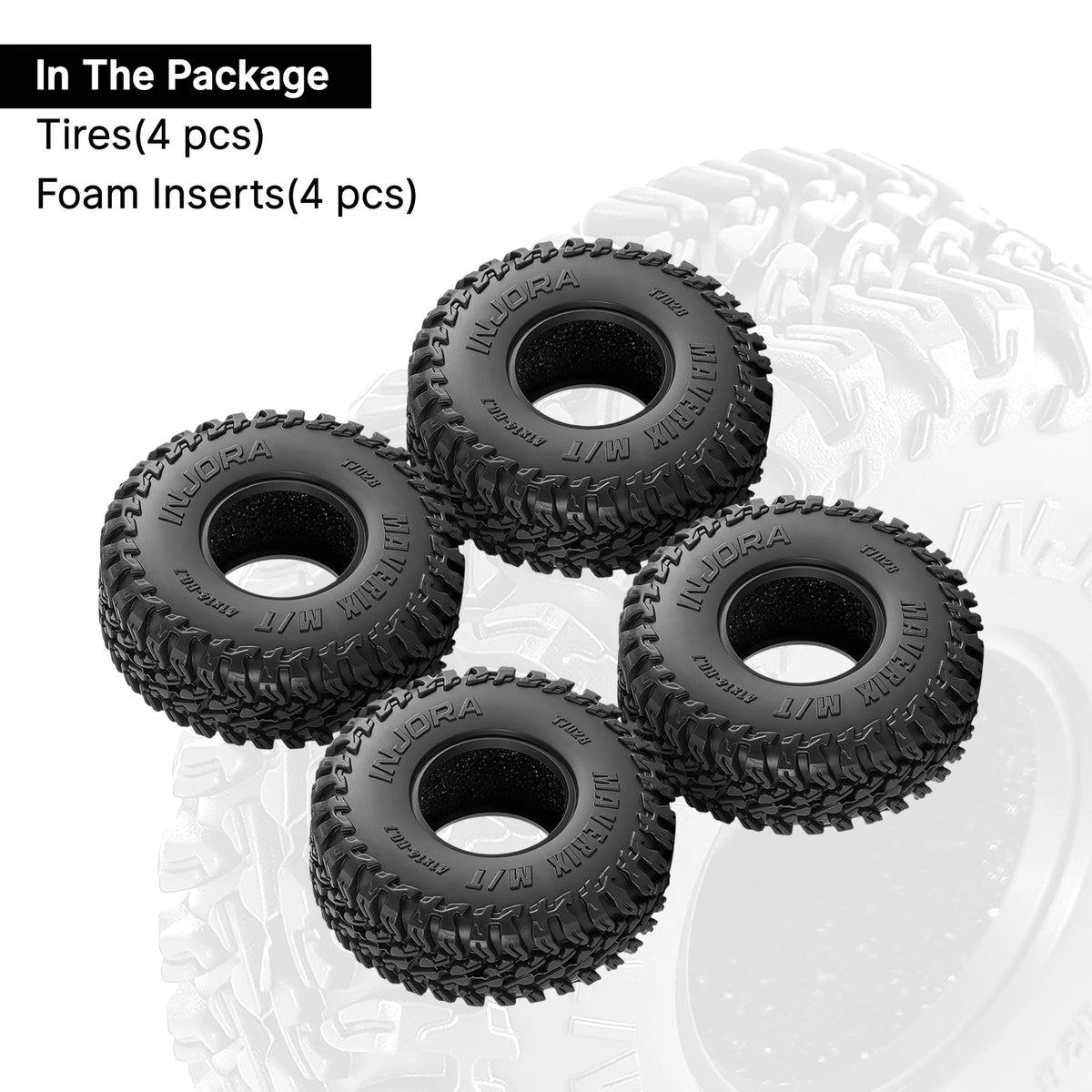 0.7" MAVERIX M/T Performance Crawler Tires (Set of 4)