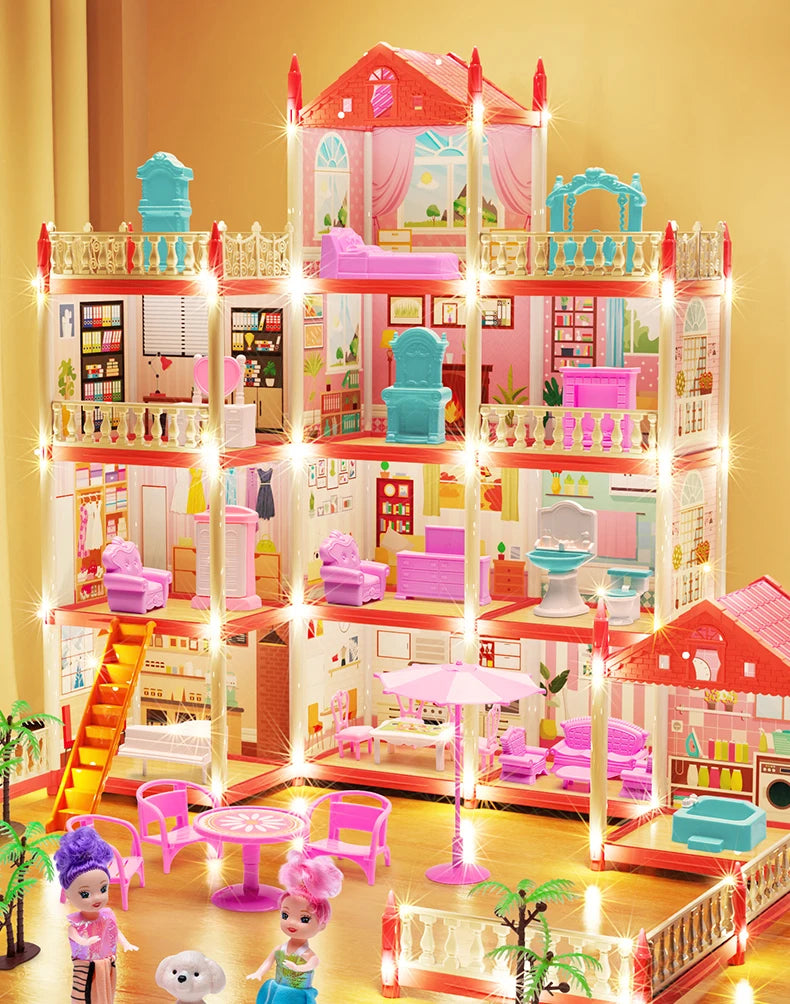 3D Princess Castle Dollhouse Building Kit