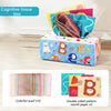 Sensory Tissue Box Toy with Crinkle Paper and Silky Scarves