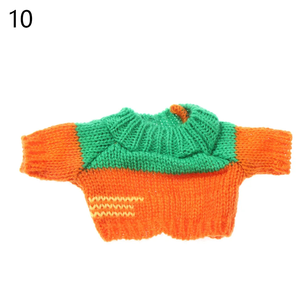 Fashionable Sweater and Vest Set for 20cm Plush Dolls