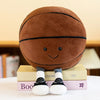 Realistic Sports Ball Plush Toy - Football, Basketball, Volleyball & 8-Ball Styles