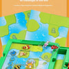 A green box containing an Animal Puzzle Land game with various animal shapes and puzzles.