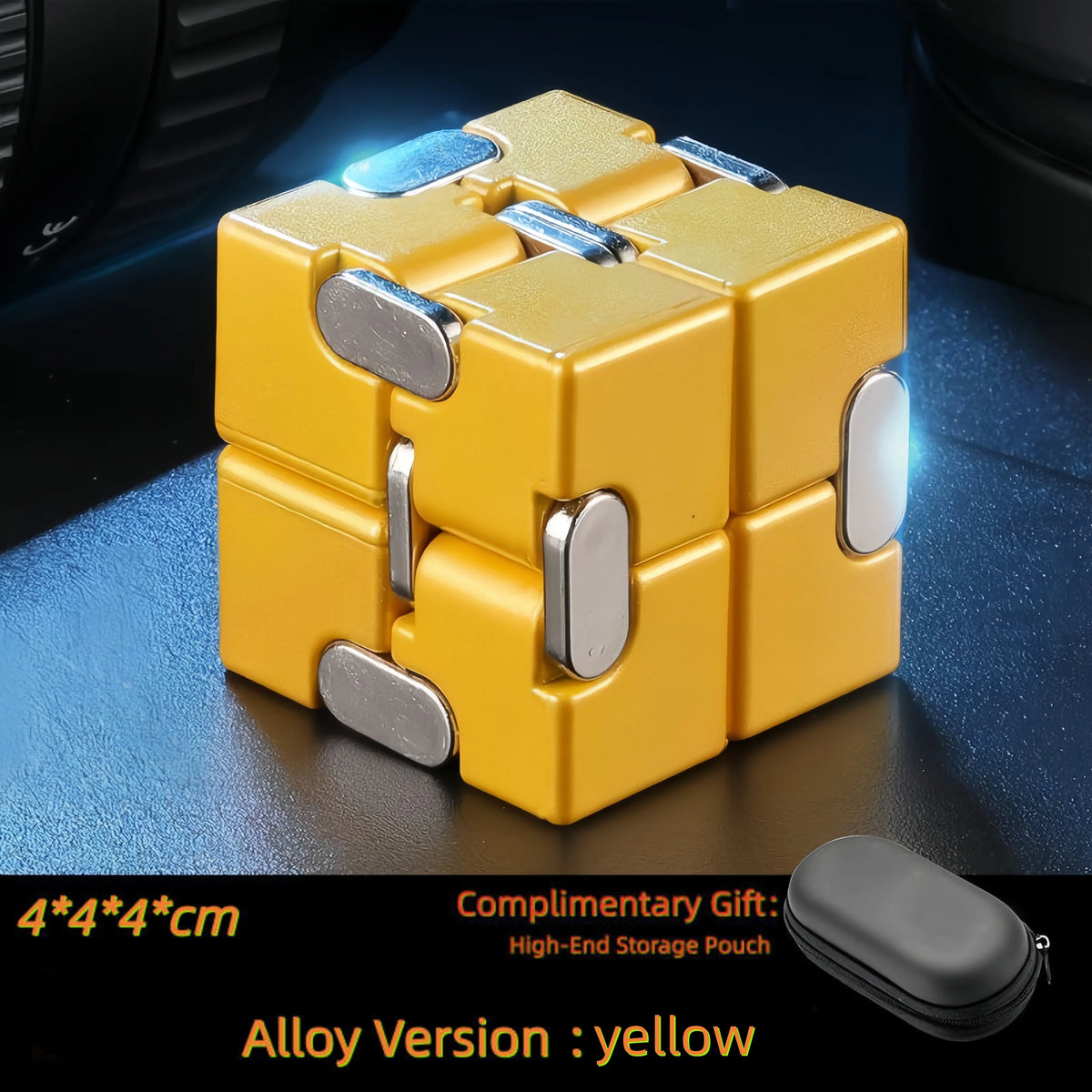 Infinity Cube Fidget Toy – Durable Metal & Plastic Stress Reliever
