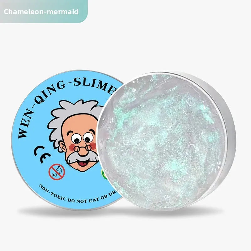 Clear Crystal Liquid Glass Thinking Putty – Stress Relief Fidget Toy