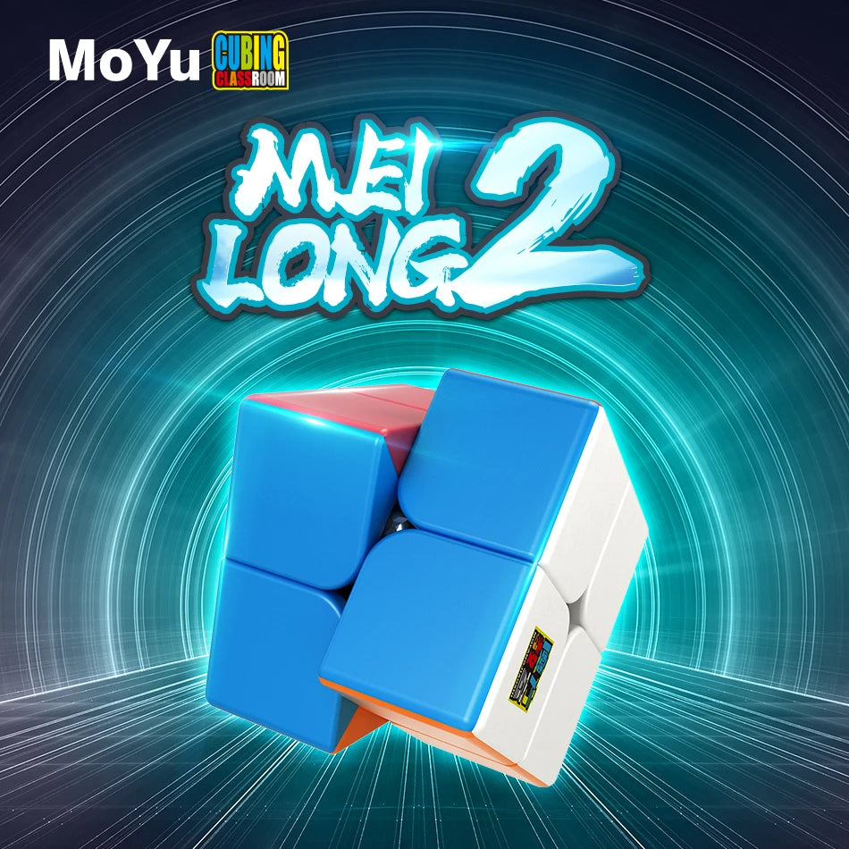 MoYu Meilong 2x2 Speed Cube – Stickerless Puzzle for All Ages