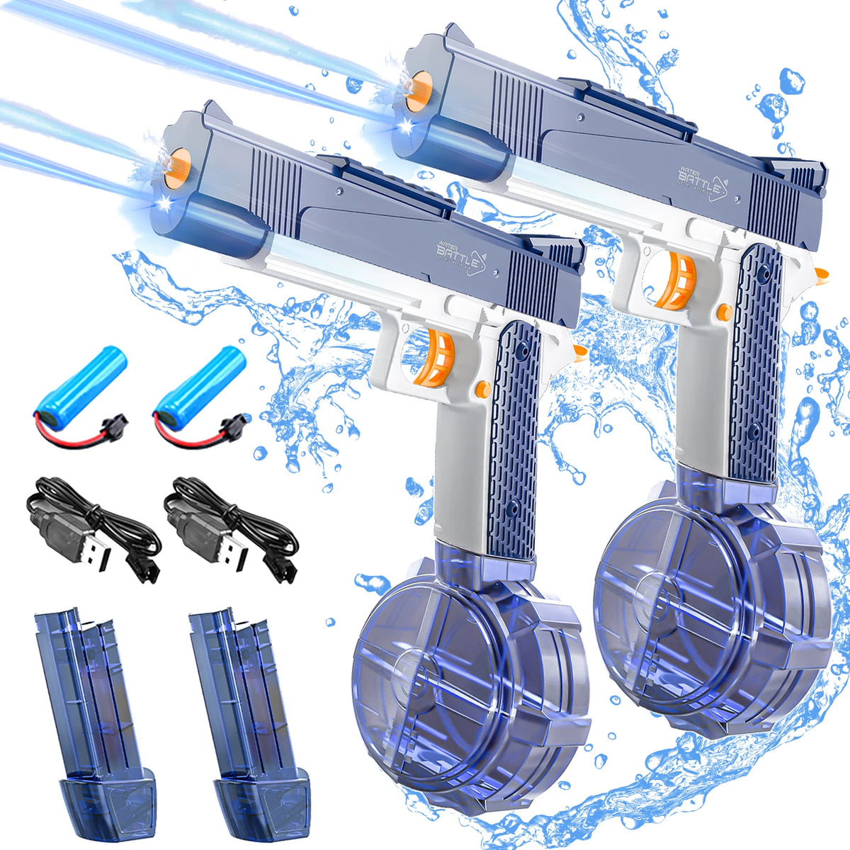Rechargeable Electric Water Gun with 32-Foot Range