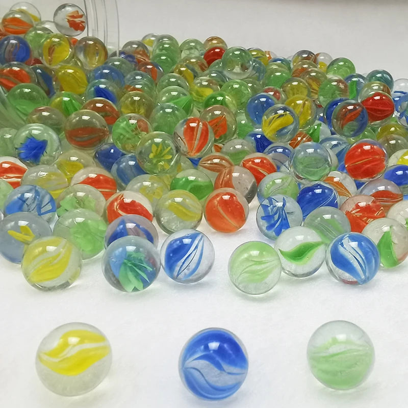 Colorful Glass Marbles Set of 10 for Games, Crafts, and Decor