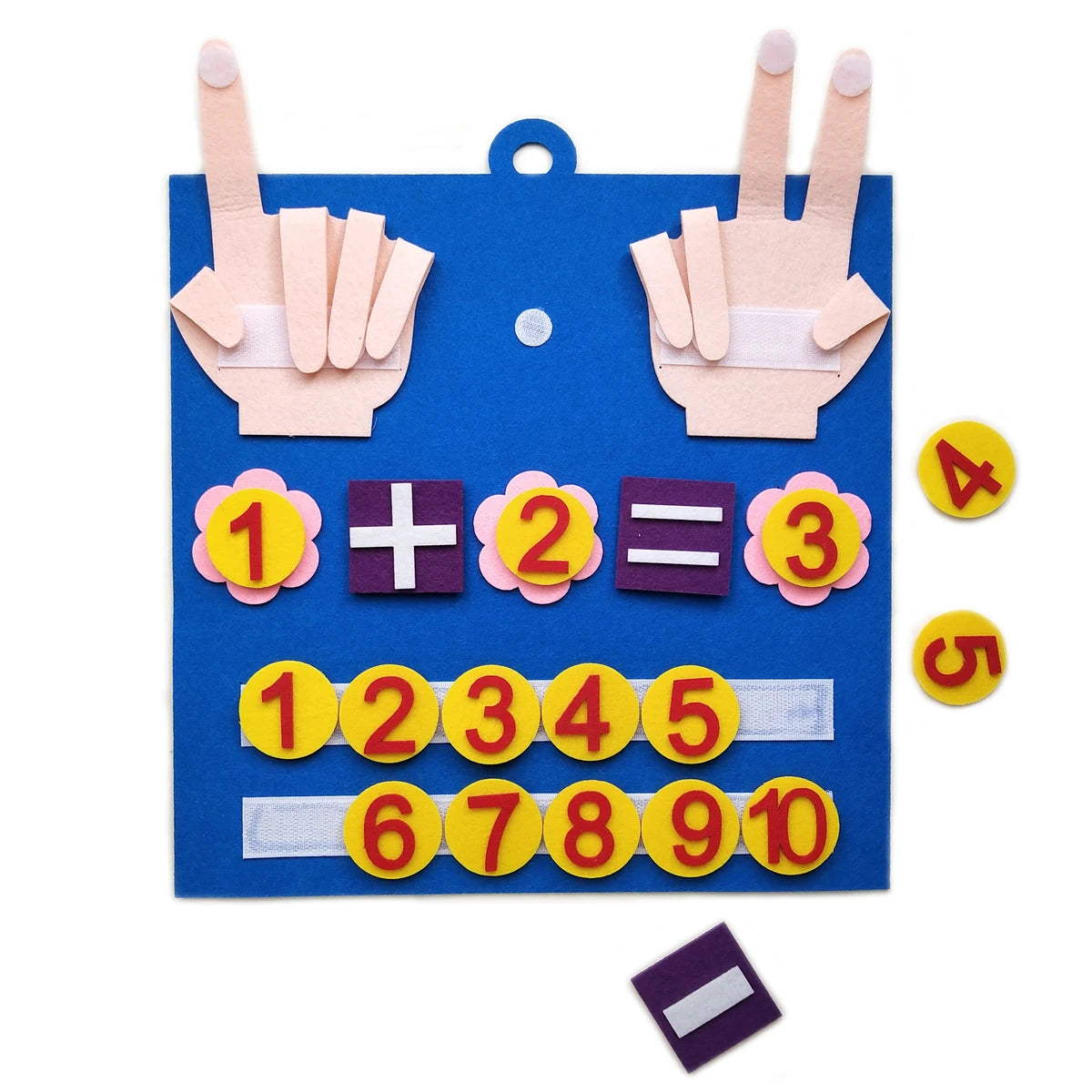 Felt Number Counting Toy for Toddlers | Montessori Early Math Learning