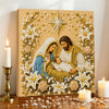 Religious Diamond Painting Kit with Frame – Jesus and Holy Mary