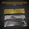 A set of three stainless steel covers for a splint structure harmonica design.