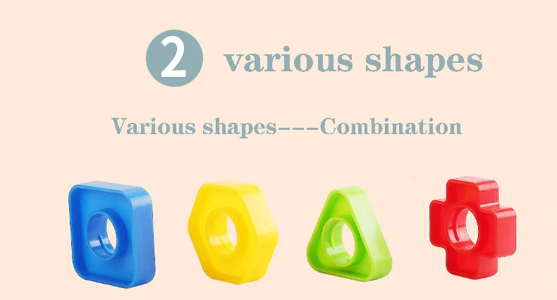 Screw-Together Building Blocks Set for Kids