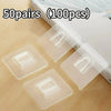Clear Double-Sided Adhesive Wall Hooks