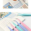 Precision Stainless Steel Tweezers for Crafting & Planners