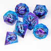 Eye Dice Set – 7-Piece Resin Polyhedral Dice for Horror RPG Games